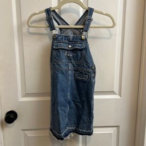 Denim overall dress
